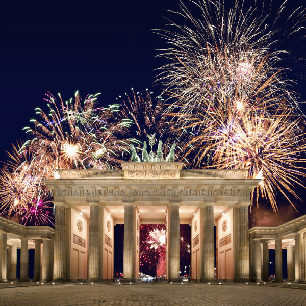 Berlin – Neujahr am  Alexanderplatz